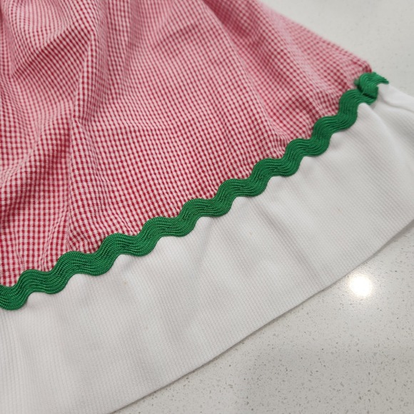 Vintage Class Club Baby Size 18 Months Red White Picnic Summer Ladybug Dress - Picture 8 of 13